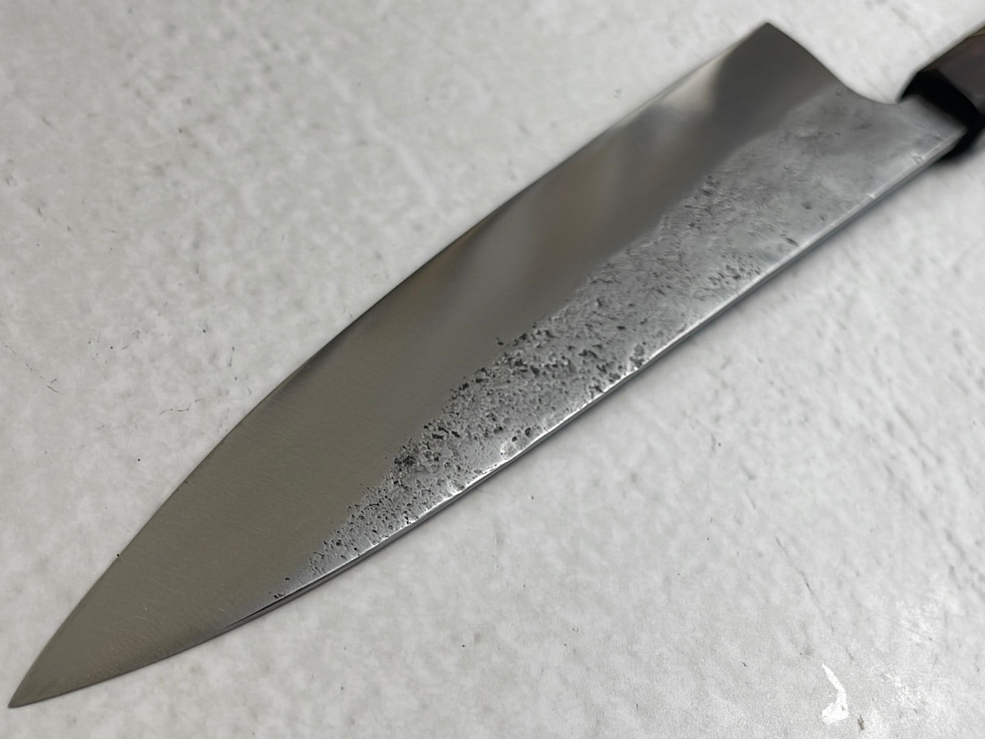 Gyuto 230mm Western Hybrid Nashiji  Full Rosewood with Brass Spacer