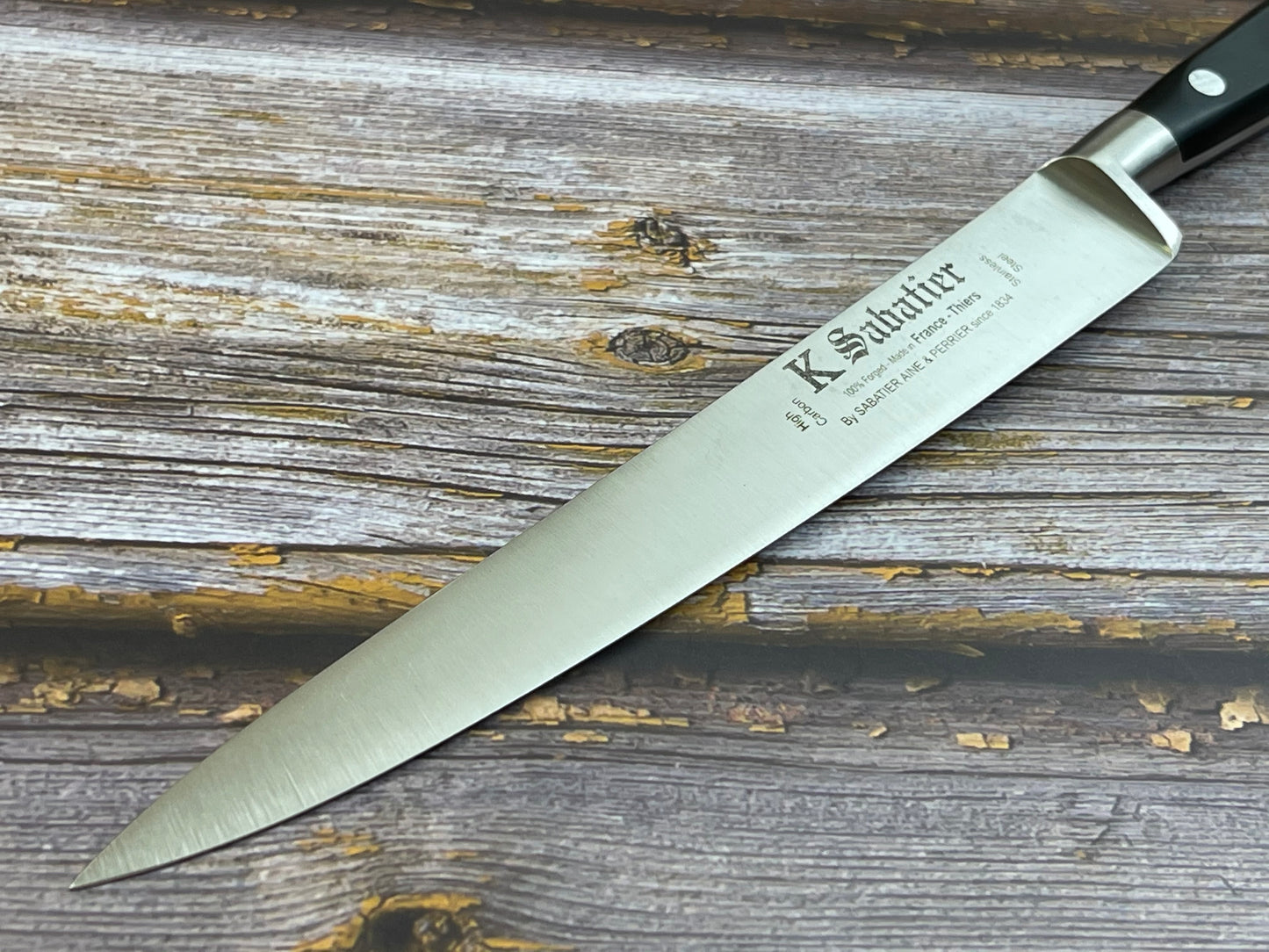 K Sabatier Authentique Flexible Fillet Knife 200mm - HIGH CARBON STEEL Made In France