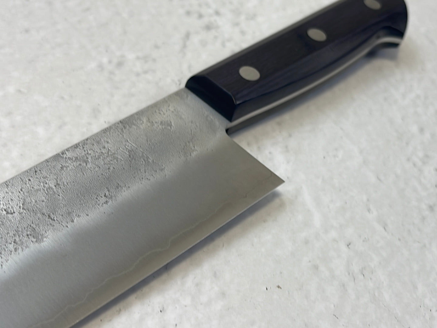 Tsunehisa G3 Nashiji Purple Santoku 180mm - Made in Japan 🇯🇵