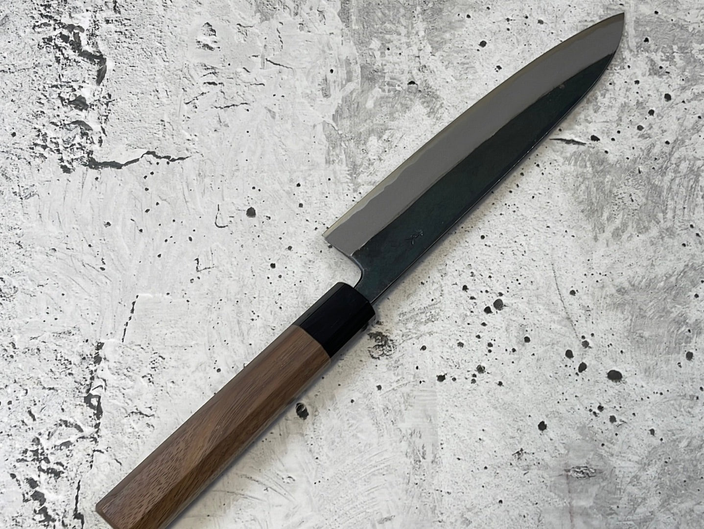 Yoshimune Gyuto Kurouchi 210 mm (8.3 in) Aogami (Blue) #2 Double-Bevel