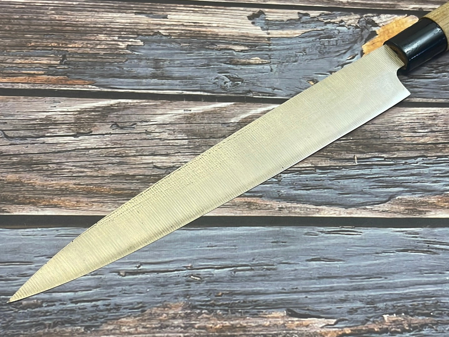 Vintage Japanese Yanagiba Knife 200mm Made in Japan  🇯🇵 Carbon Steel 877