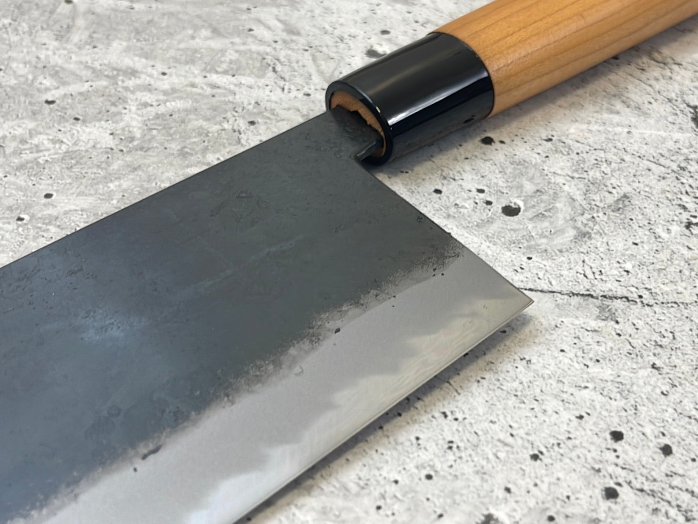 Hinokuni Shirogami #1 Chuka Knife 180mm Cherry Wood Handle - Made in Japan 🇯🇵