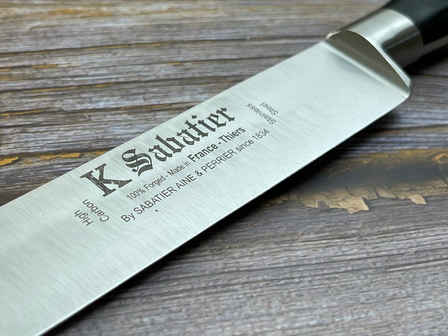 K Sabatier Authentique Ham knife 25cm - HIGH CARBON STEEL  250mm Made In France