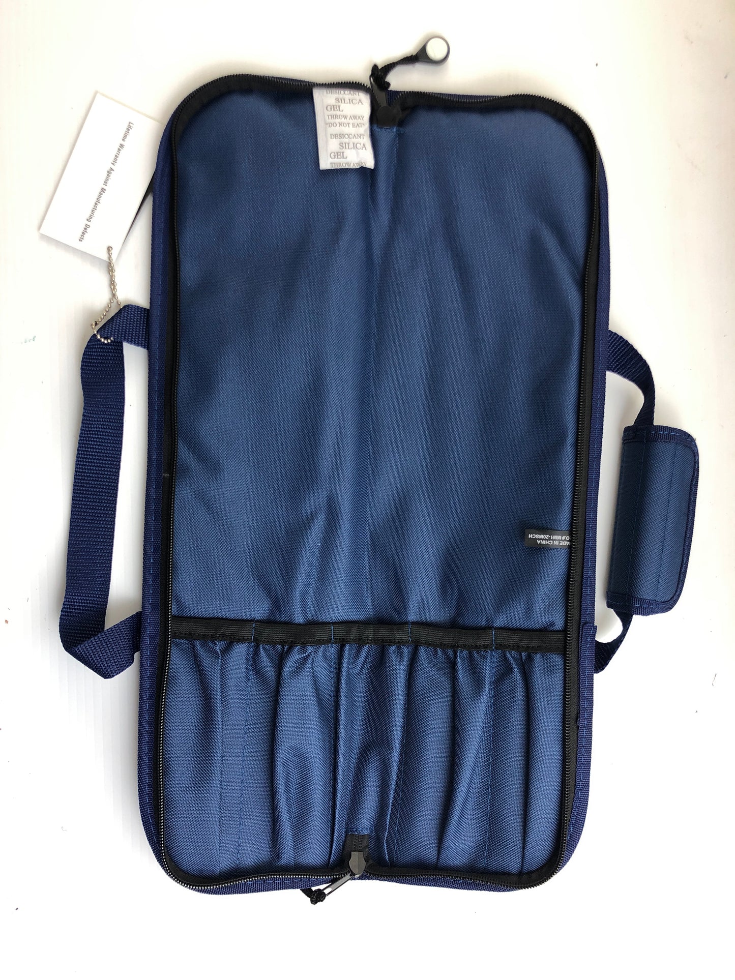 MESSERMEISTER Navy Blue Knife Roll 5 Pocket | Professional Chef Knife Bag