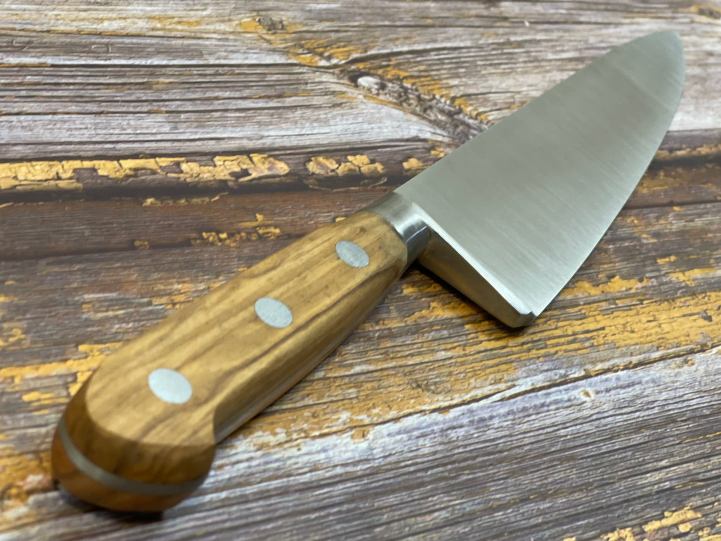 K Sabatier Chef Knife 230mm - HIGH CARBON STEEL - OLIVE WOOD HANDLE