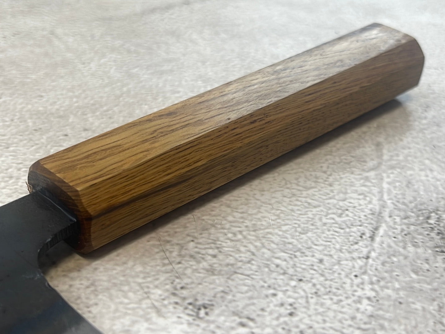 Tsukasa Shiro Kuro 180mm Nakiri - Shirogami Steel - Oak Octagnon Handle