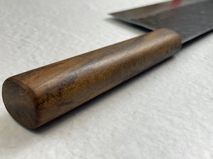 Cleaver Nakiri 180mm Kurouchi Tsuchime with Jatiwood Timber Handle