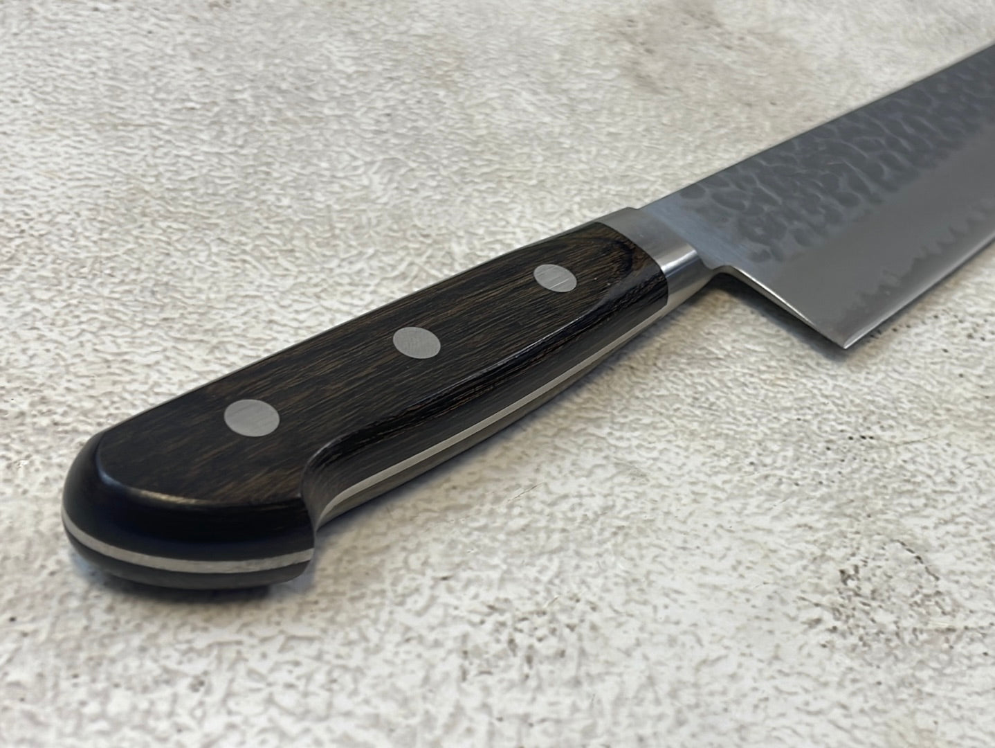 Tsunehisa Aokami Super Gyuto 210mm Brown Pakka Wood Handle - Made in Japan 🇯🇵