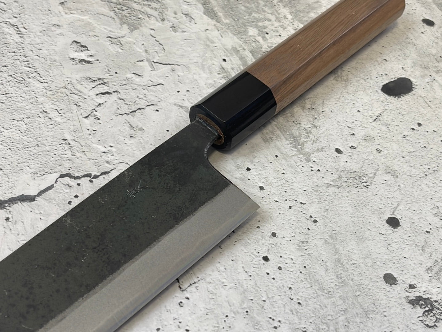 Yoshimune Kiritsuke Kurouchi 210 mm (8.3 in) Aogami (Blue) #2 Double-Bevel