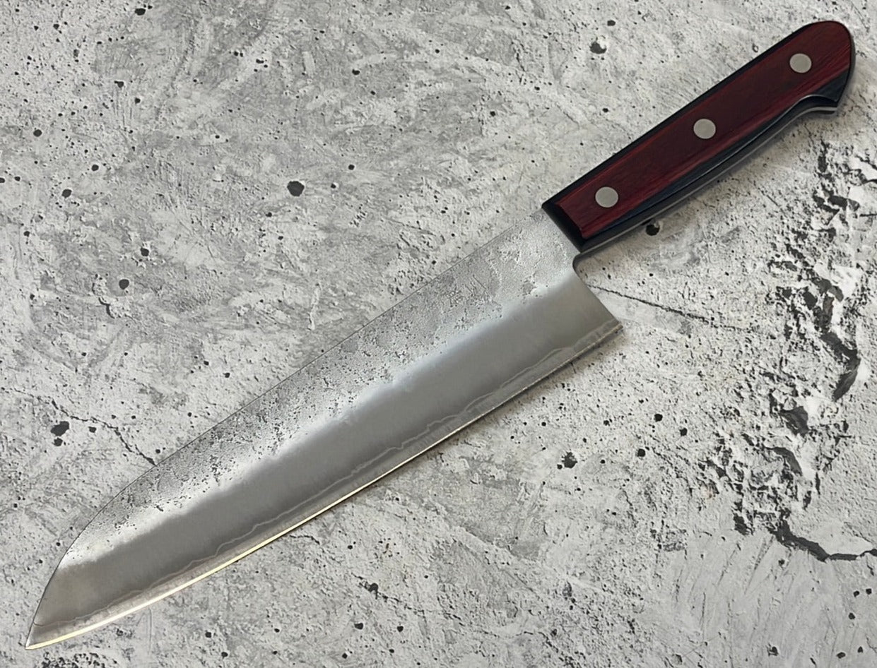 Tsunehisa G3 Nashiji Red Santoku 180mm - Made in Japan 🇯🇵