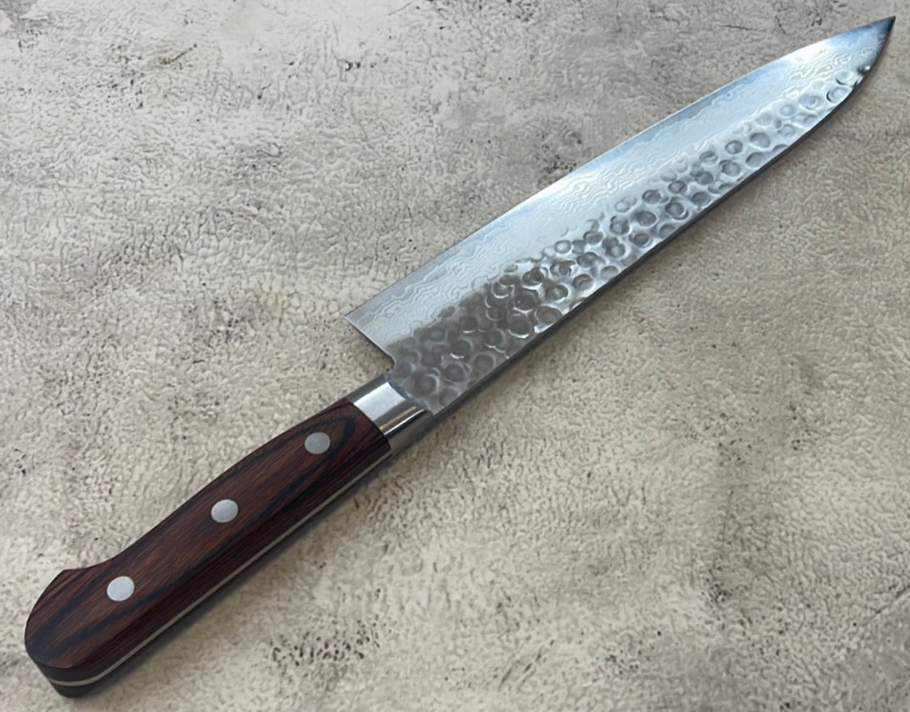 Tsunehisa VG10 Brown Pakka Gyuto Knife 210mm - Made in Japan 🇯🇵