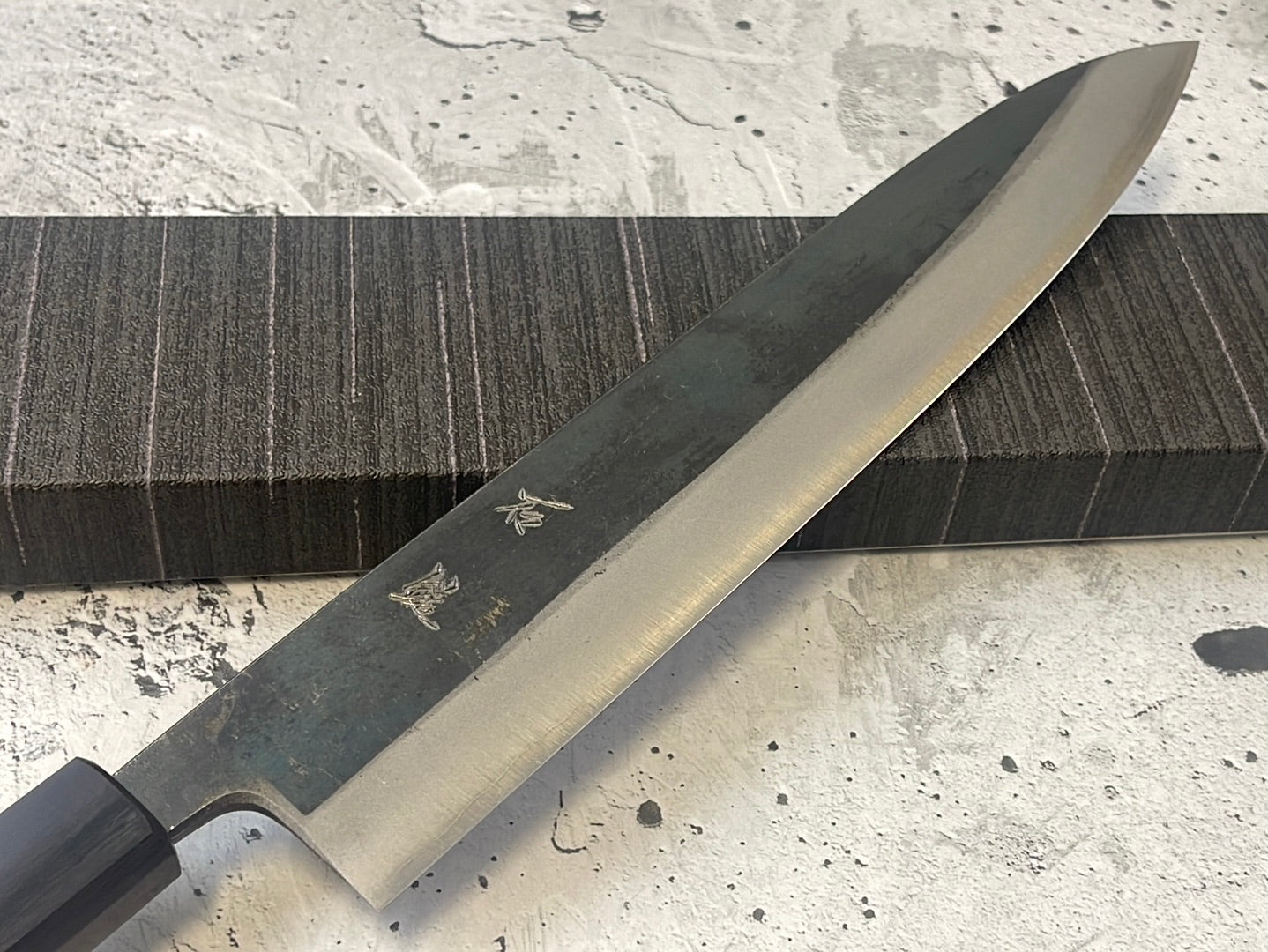 Yoshimune Kurouchi Gyuto 270mm ( 10.6 in) Aogami(Blue) No.2 Double-Bevel