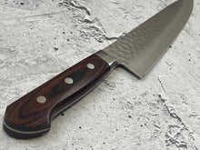 Load image into Gallery viewer, Tsunehisa VG10 Brown Pakka Gyuto Knife 240mm - Made in Japan 🇯🇵
