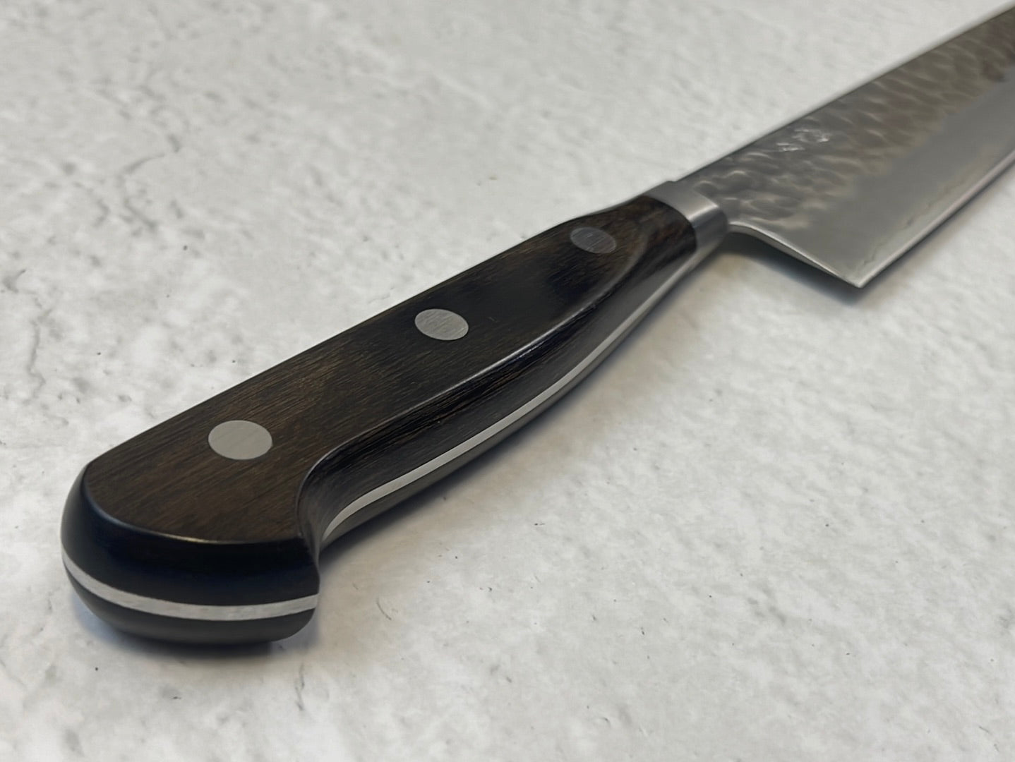 Tsunehisa AUS-8 Tsuchime Sujihiki Knife 270mm Brown Pakka Wood - Made in Japan 🇯🇵