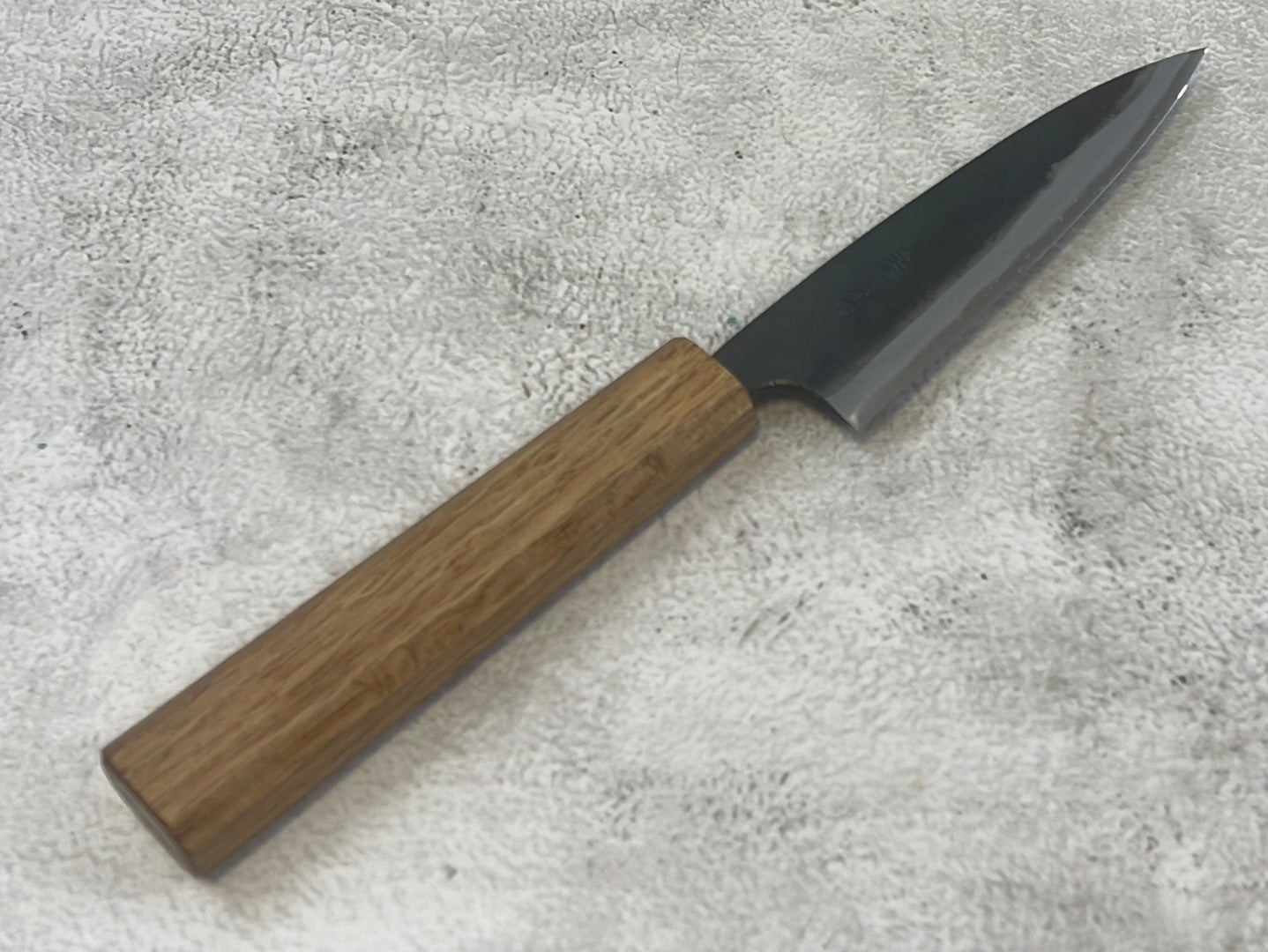 Tsukasa Shiro Kuro 120mm Yanagi- Shirogami Steel - Oak Octagnon Handle