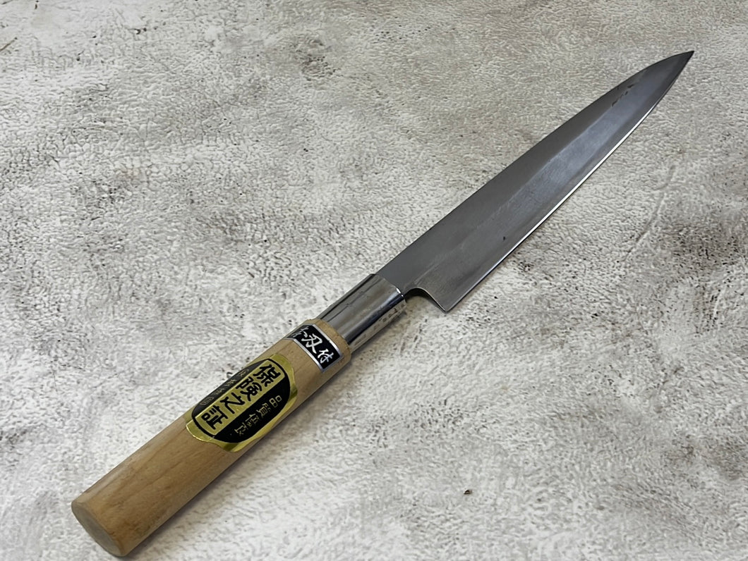 Vintage Japanese Yanagiba Knife 200mm Made in Japan 🇯🇵 Carbon Steel 1092