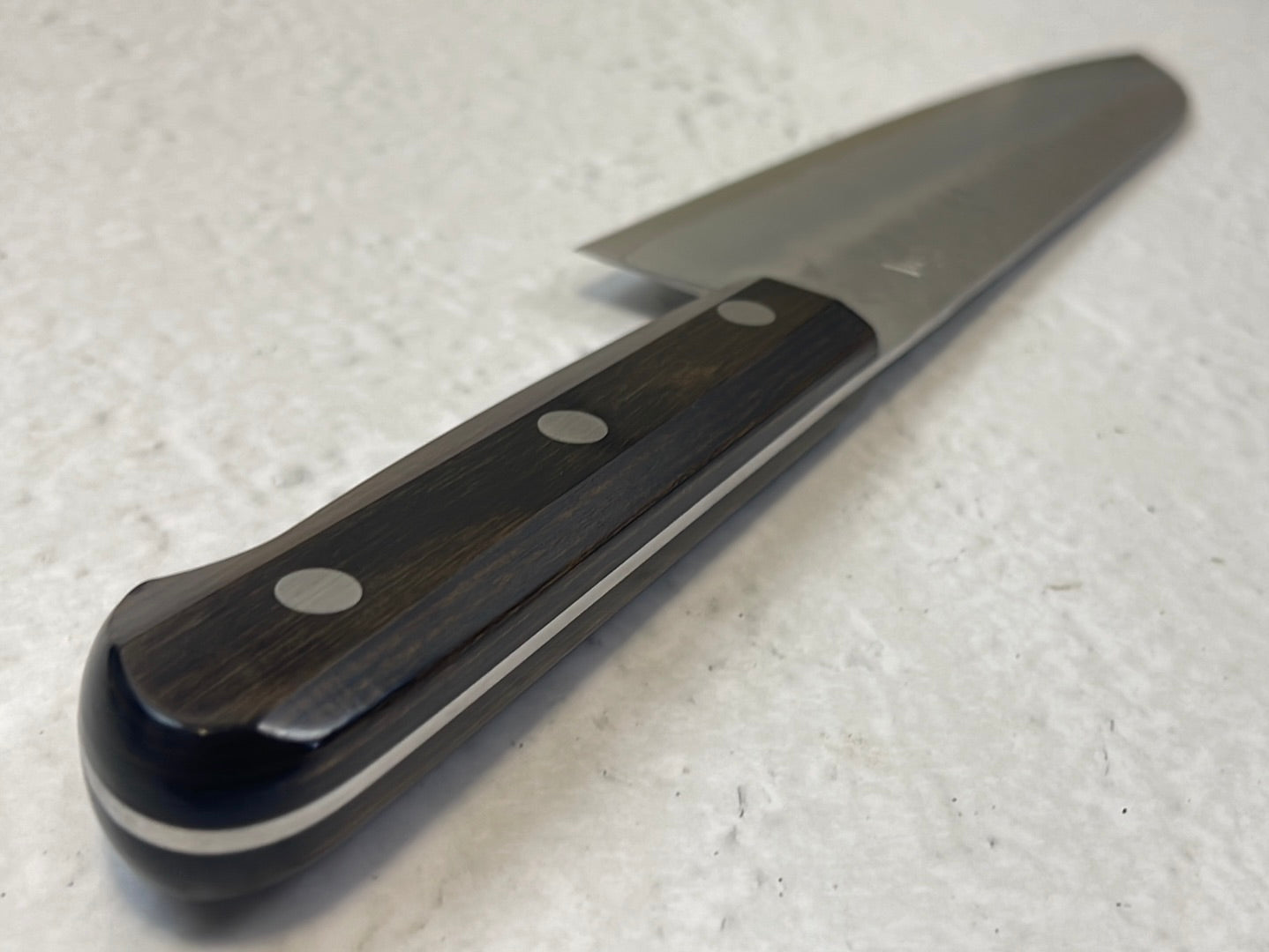 Tsunehisa G3 Nashiji Brown Santoku 180mm - Made in Japan 🇯🇵