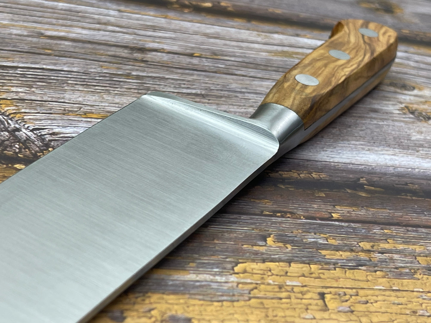K Sabatier Chef Knife 250mm - CARBON STEEL - OLIVE WOOD HANDLE