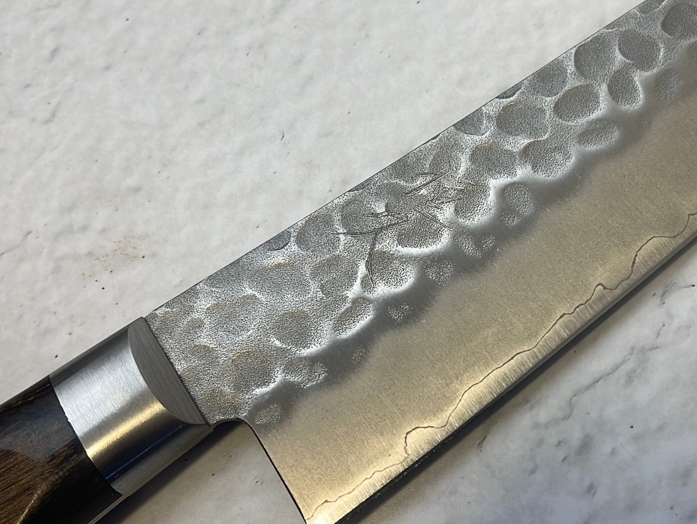 Tsunehisa AUS-8 Tsuchime Gyuto Knife 180mm Brown Pakka Wood - Made in Japan 🇯🇵