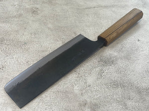 Tsukasa Shiro Kuro 165mm Nakiri - Shirogami Steel - Oak Octagnon Handle