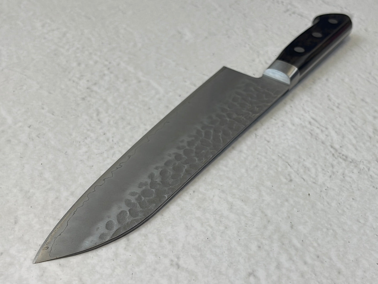 Tsunehisa AUS-8 Tsuchime Santoku Knife 180mm Brown Pakka Wood - Made in Japan 🇯🇵