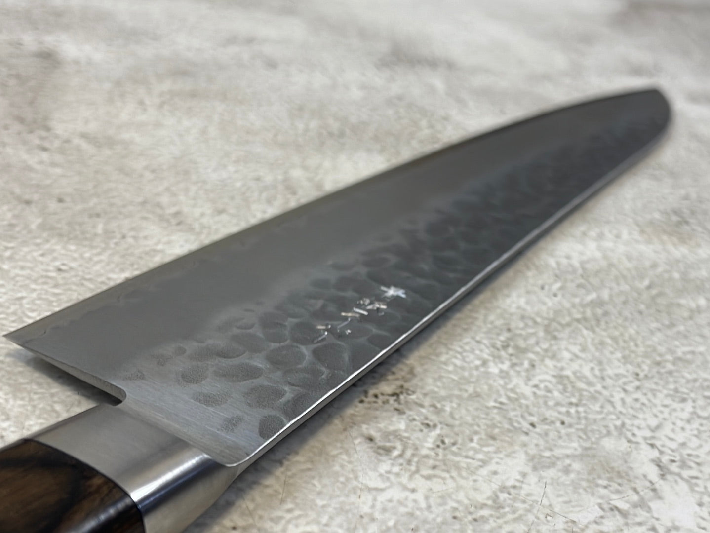 Tsunehisa Aokami Super Gyuto 240mm Brown Pakka Wood Handle - Made in Japan 🇯🇵