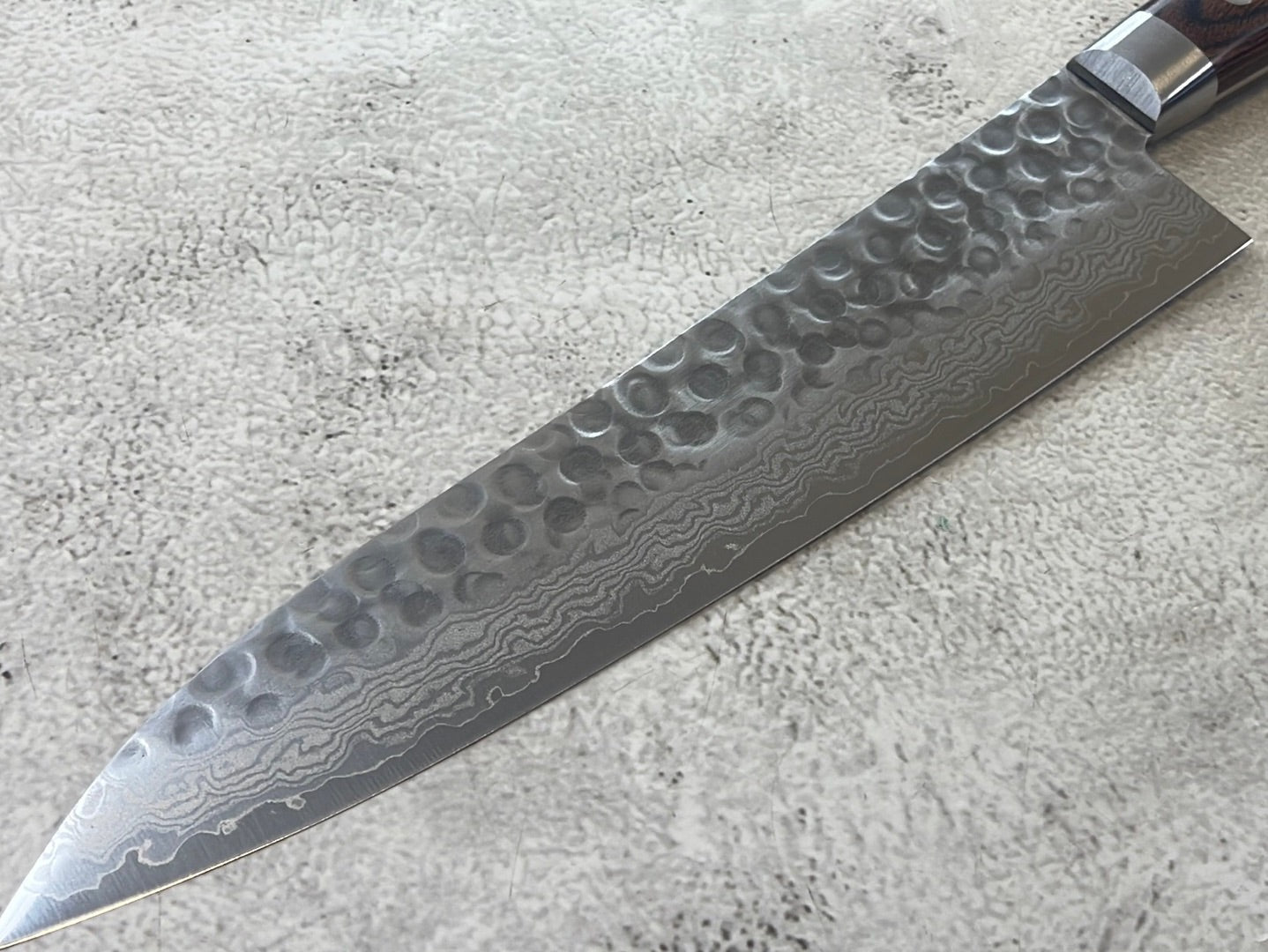 Tsunehisa VG10 Brown Pakka Gyuto Knife 210mm - Made in Japan 🇯🇵