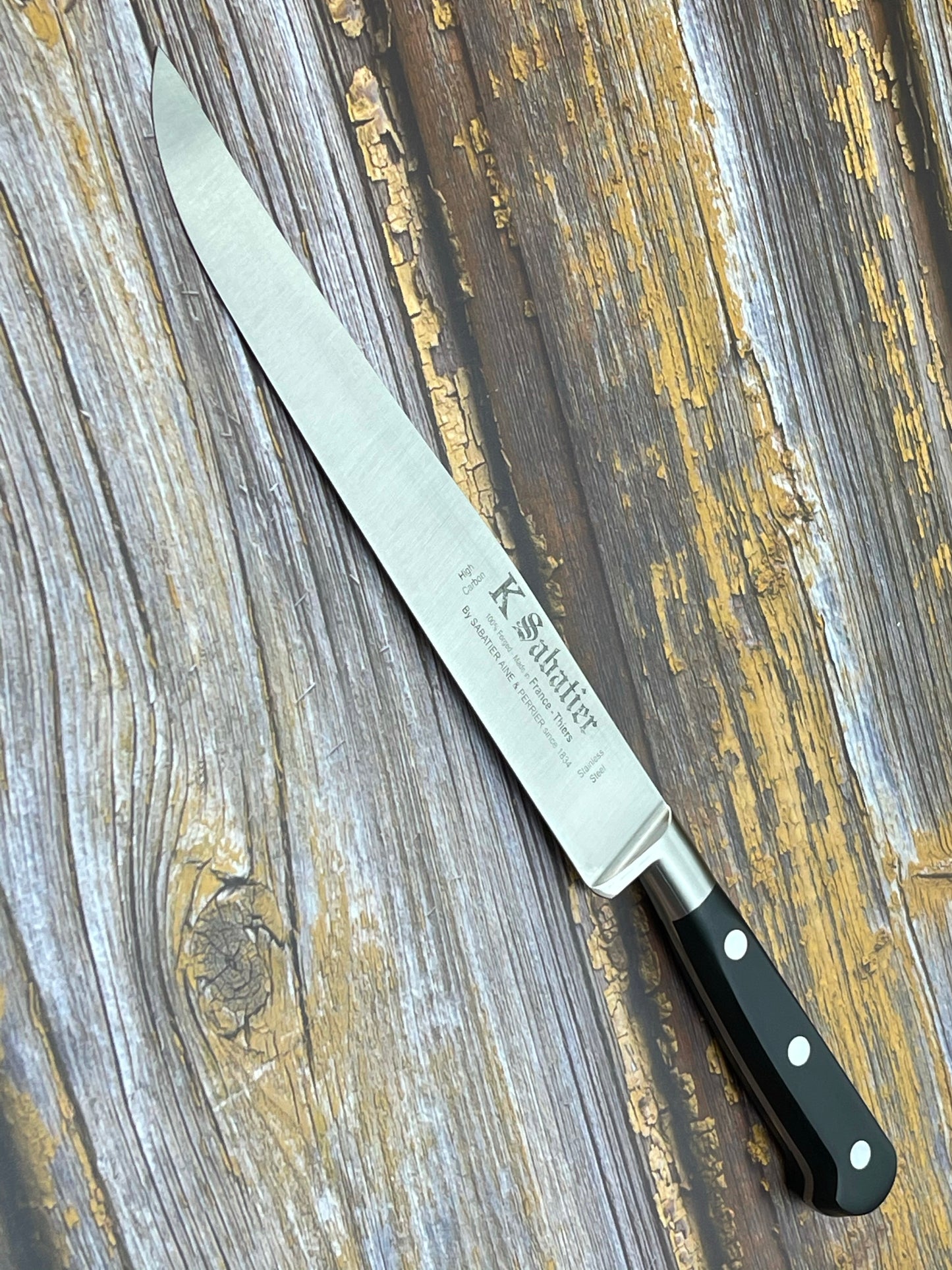 Sabatier Authentique Carving Knife 190mm - HIGH CARBON STEEL Made In France