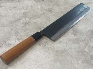 Hinokuni Shirogami #1 Nakiri Knife 240mm Cherry Wood Handle - Made in Japan 🇯🇵
