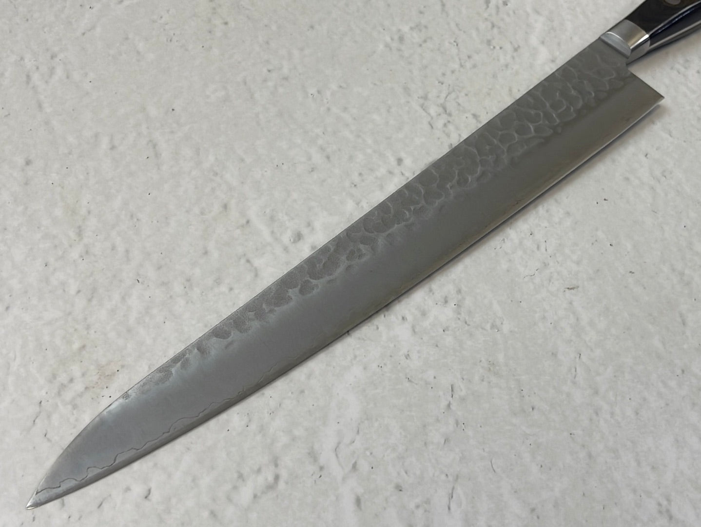 Tsunehisa AUS-8 Tsuchime Sujihiki Knife 240mm Brown Pakka Wood - Made in Japan 🇯🇵