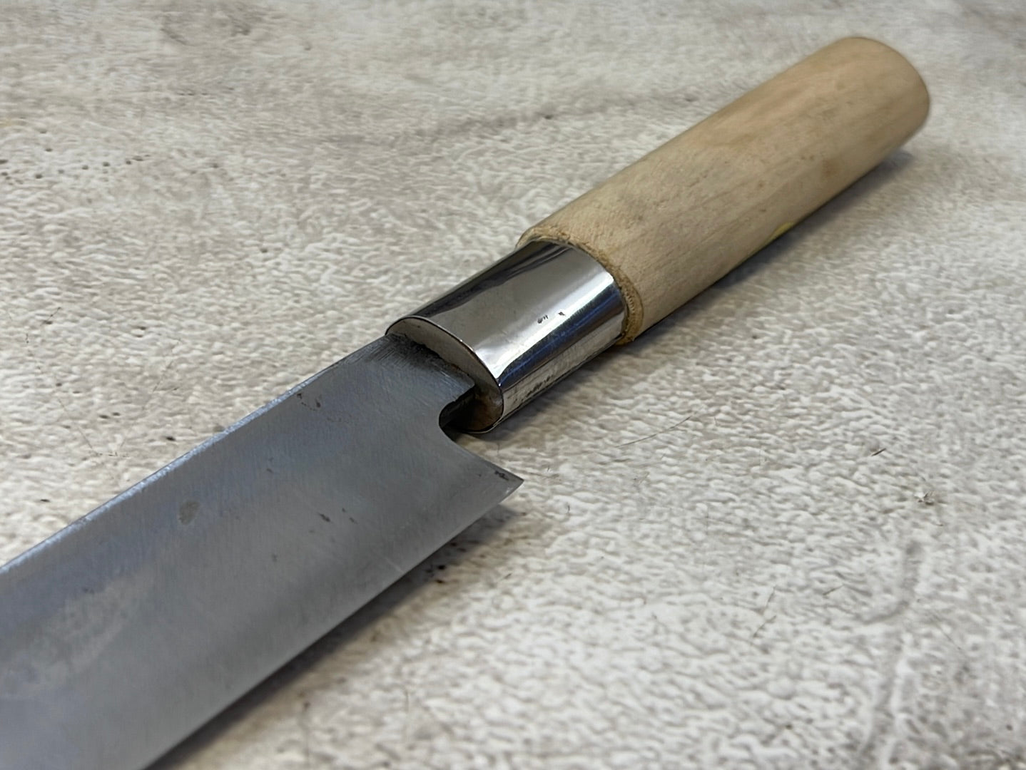 Vintage Japanese Yanagiba Knife 200mm Made in Japan 🇯🇵 Carbon Steel 1092