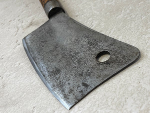 Vintage J. Vetler NY 174 Allen St. Butcher Cleaver Knife 180mm Carbon Steel Made in USA 🇺🇸 957
