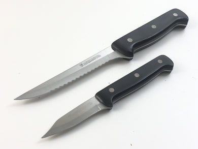 Set Of 2 J. A. Henckles Internacional Cooking Serrated Knives/ Ever Sharp Pro 09
