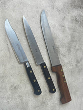 Load image into Gallery viewer, Vintage French Chef Knives Set of 3x French Steel Made in France 🇫🇷 774