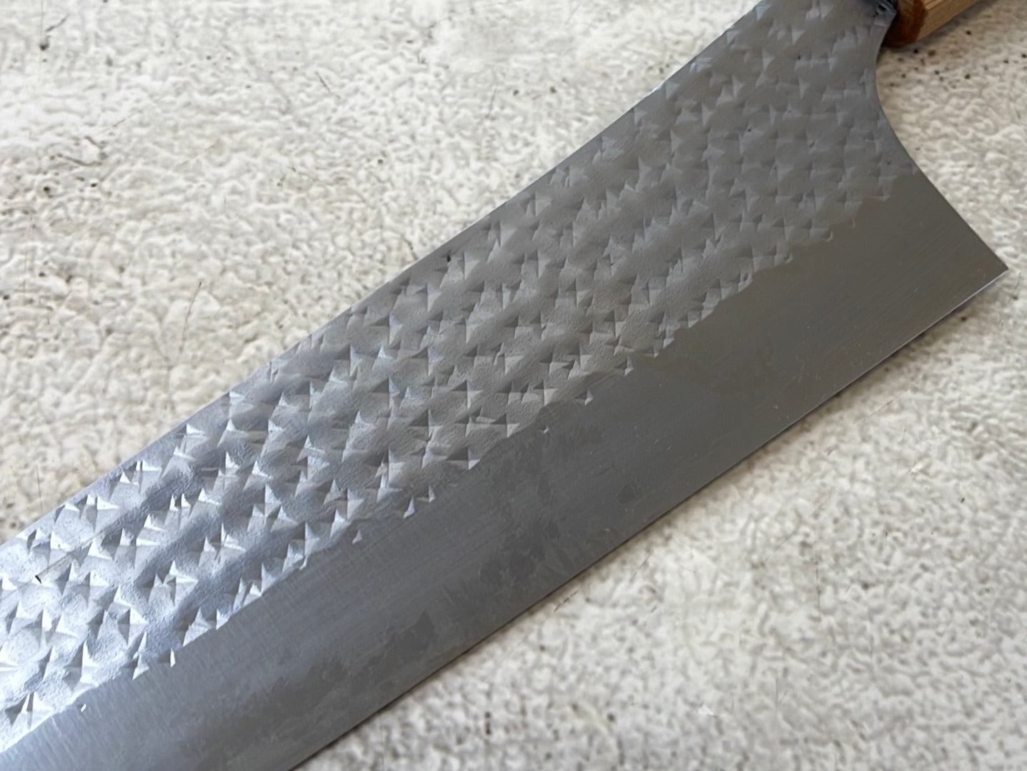 Yu Kurosaki R2(SG2) Hammered SENKO-EI WA RS8H Japanese Gyuto 240mm with Brown-Ring Octagonal Handle
