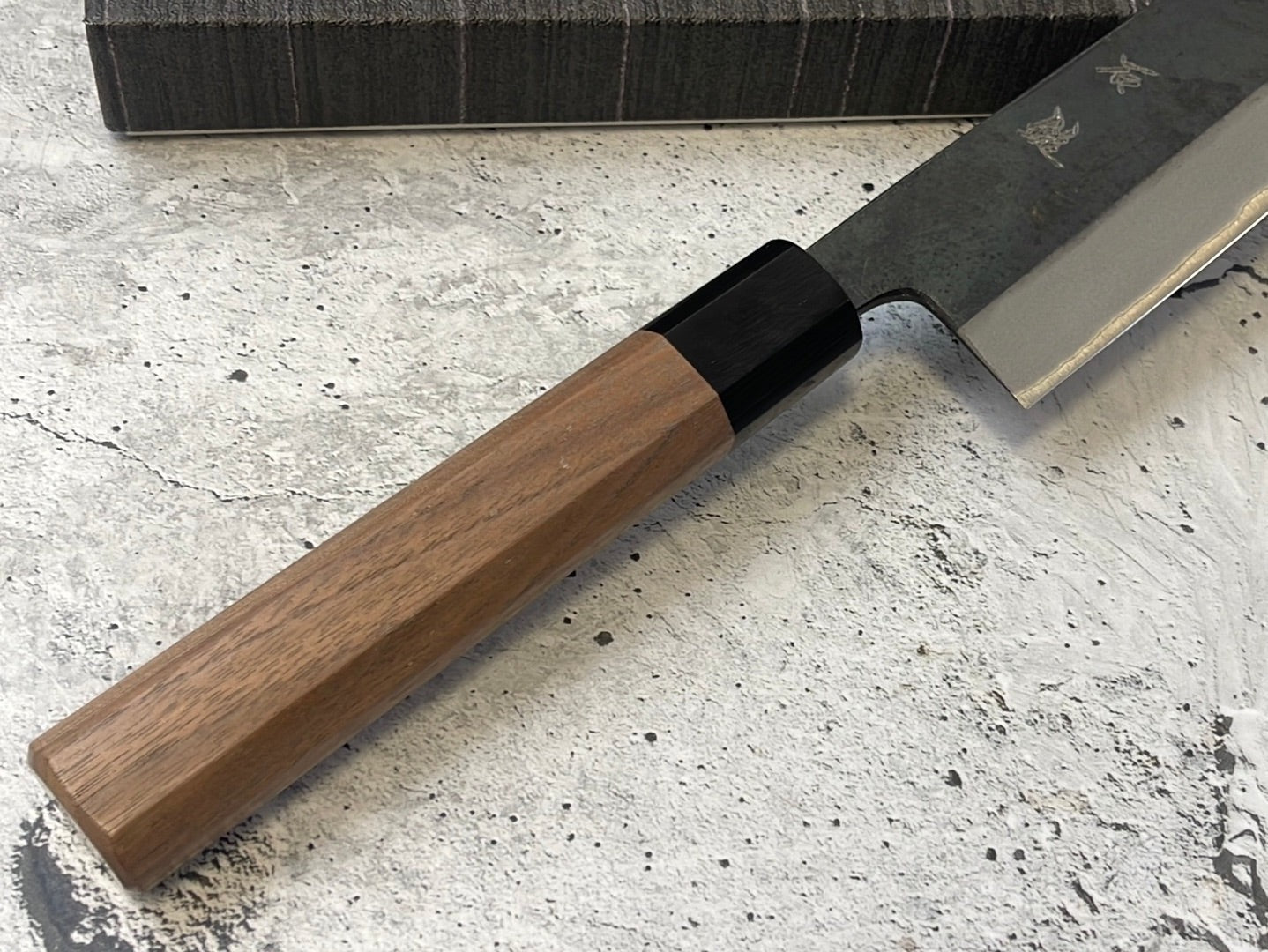 Yoshimune Gyuto Kurouchi 240 mm (9.4 in) Aogami (Blue) #2 Double-Bevel