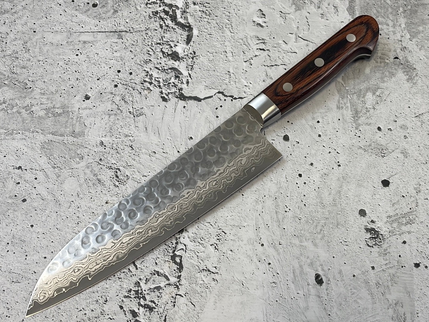 Tsunehisa VG10 Santoku 180mm Brown Pakka Handle Made in Japan 🇯🇵