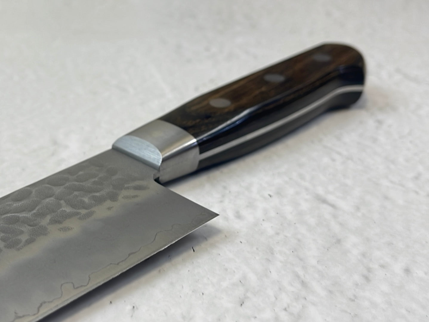 Tsunehisa AUS-8 Tsuchime Kiritsuke Knife 210mm Brown Pakka Wood - Made in Japan 🇯🇵