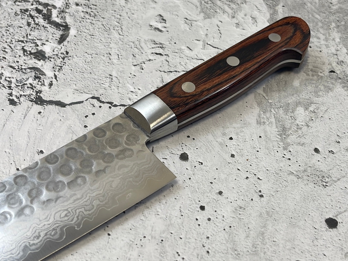 Tsunehisa VG10 Santoku 180mm Brown Pakka Handle Made in Japan 🇯🇵