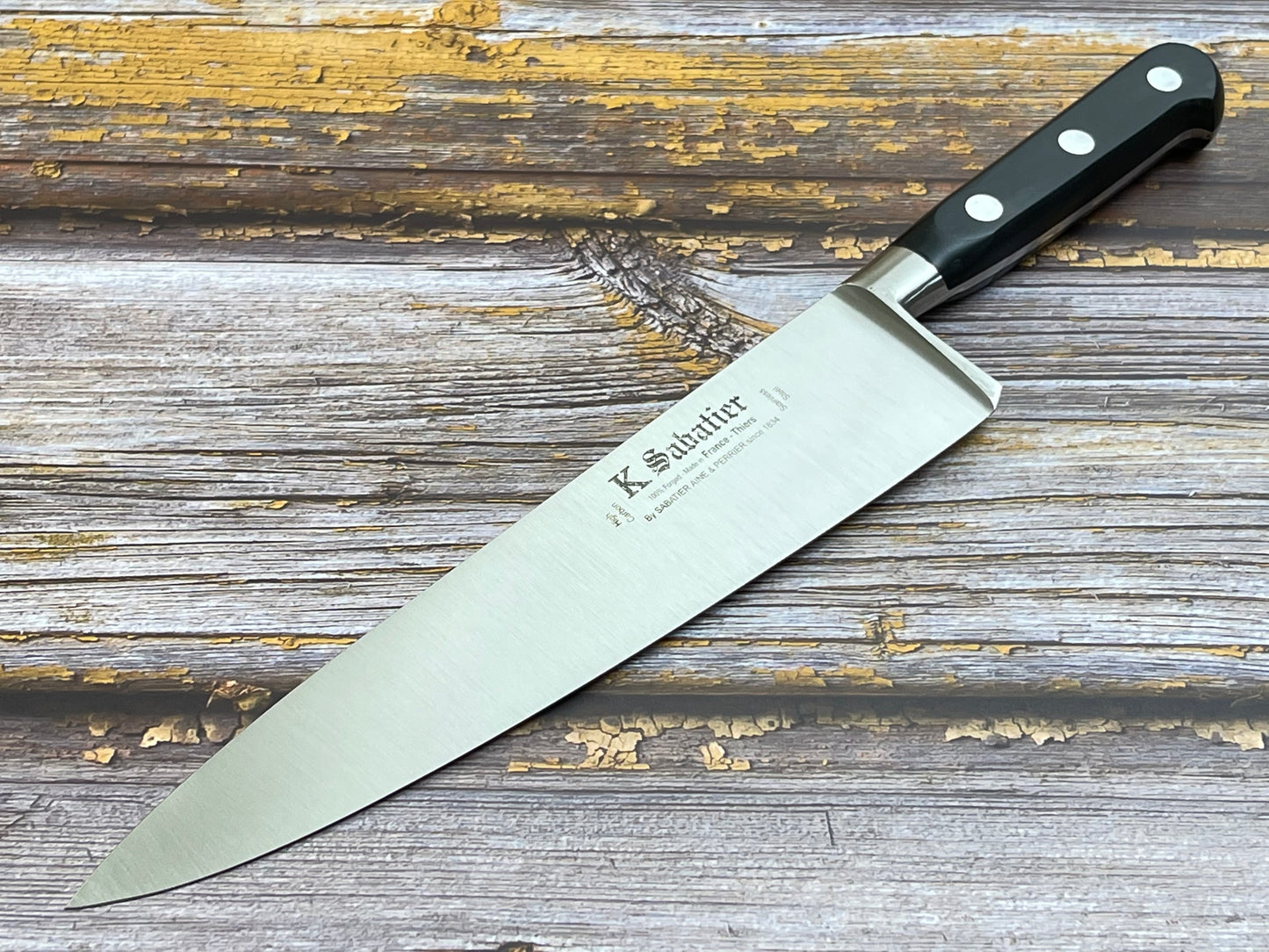K Sabatier Authentique Chef's Knife 23cm - HIGH CARBON STEEL Made In France