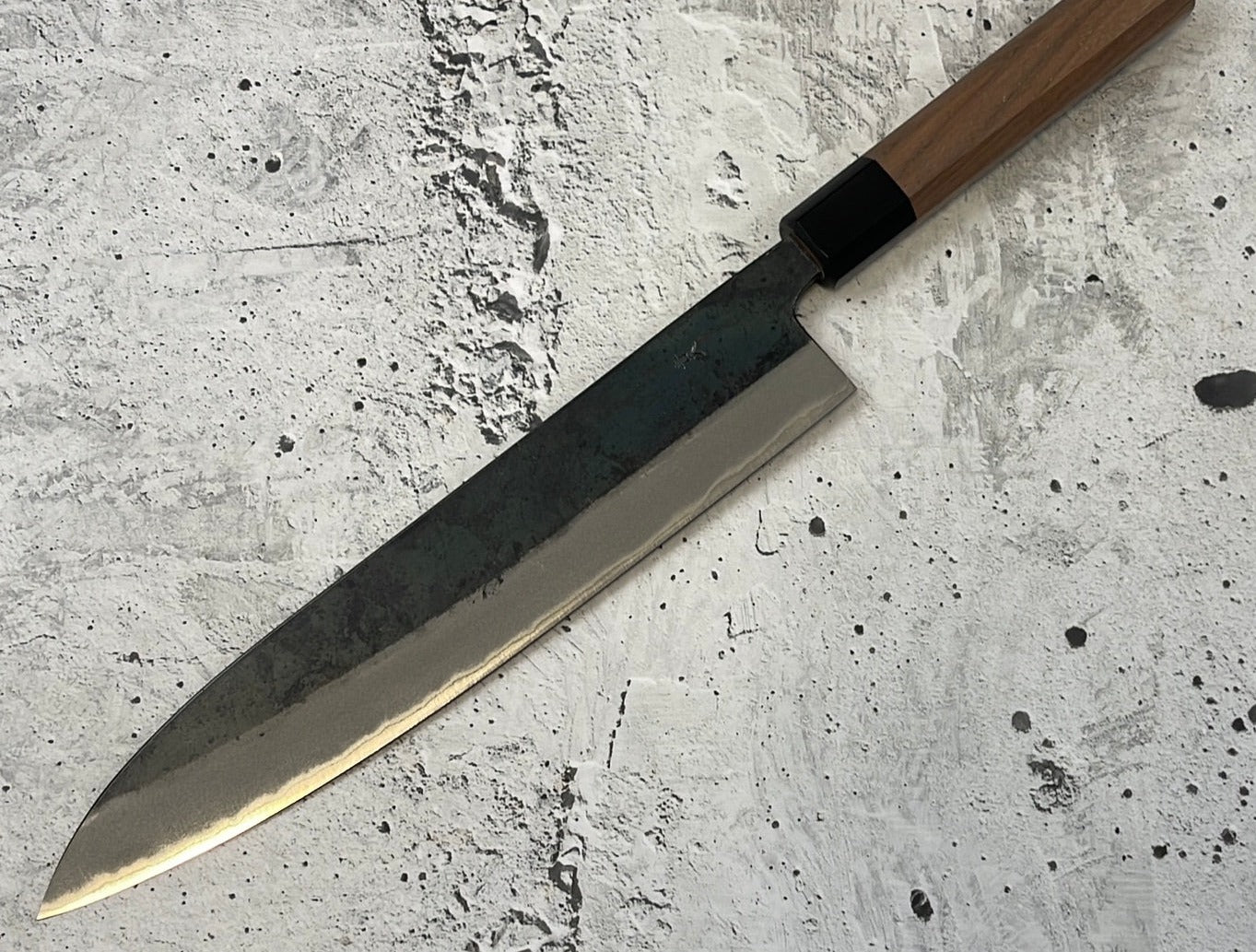Yoshimune Gyuto Kurouchi 240 mm (9.4 in) Aogami (Blue) #2 Double-Bevel