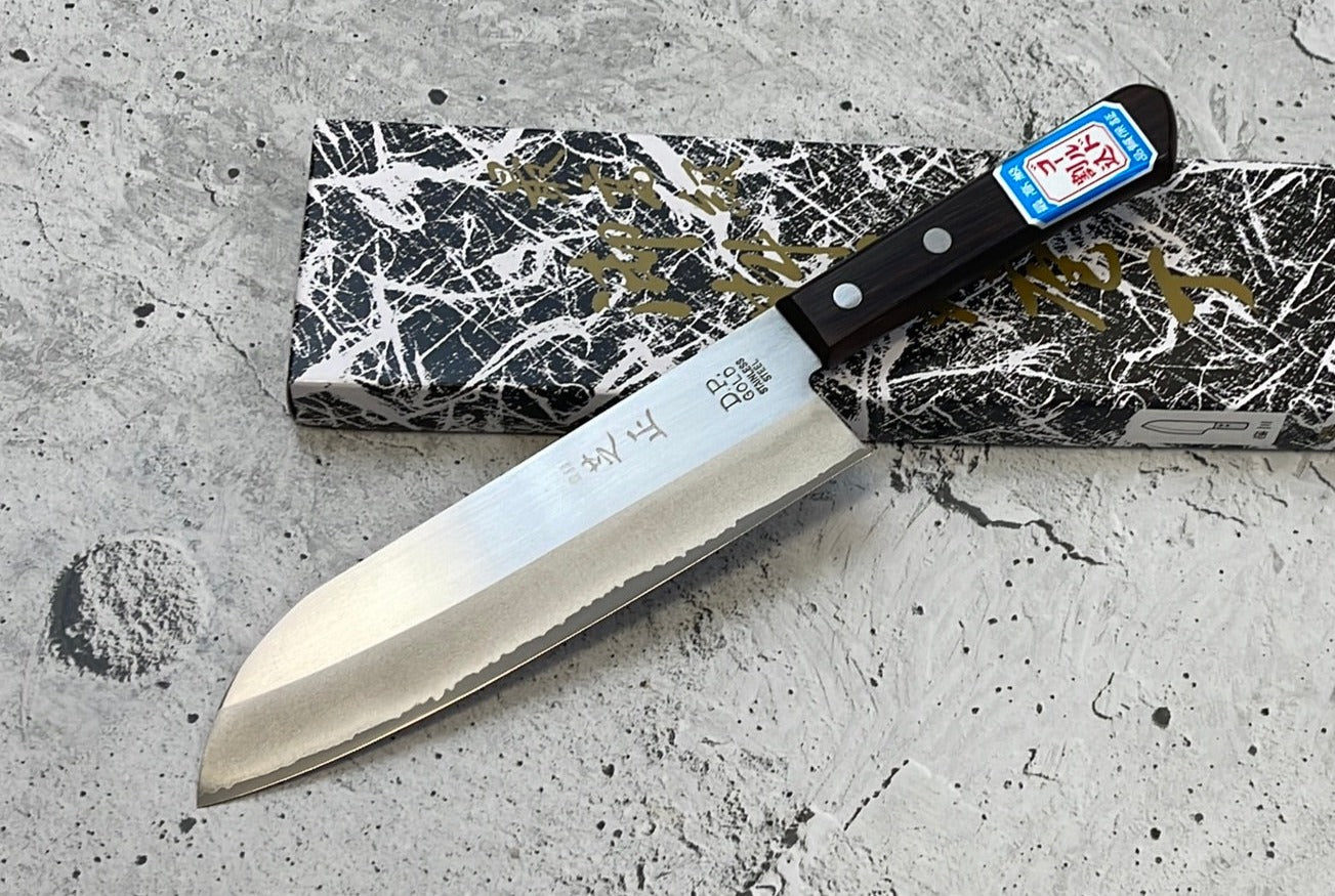 Shibamassa V5 Stainless Santoku Knife 170mm - Made in Japan 🇯🇵