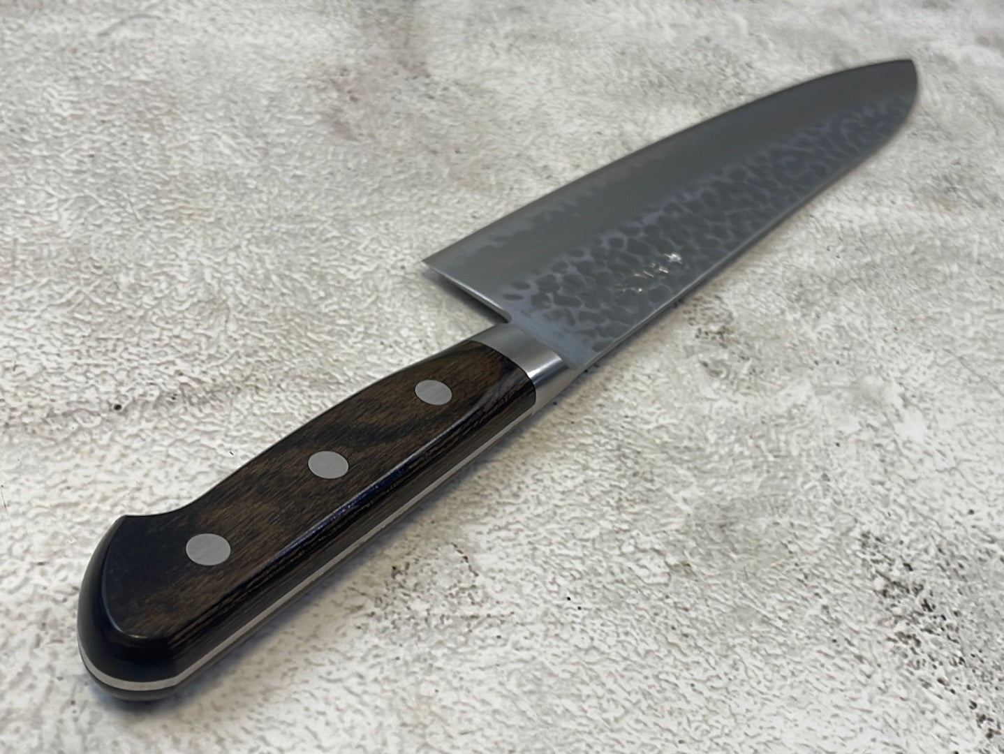Tsunehisa Aokami Super Gyuto 210mm Brown Pakka Wood Handle - Made in Japan 🇯🇵