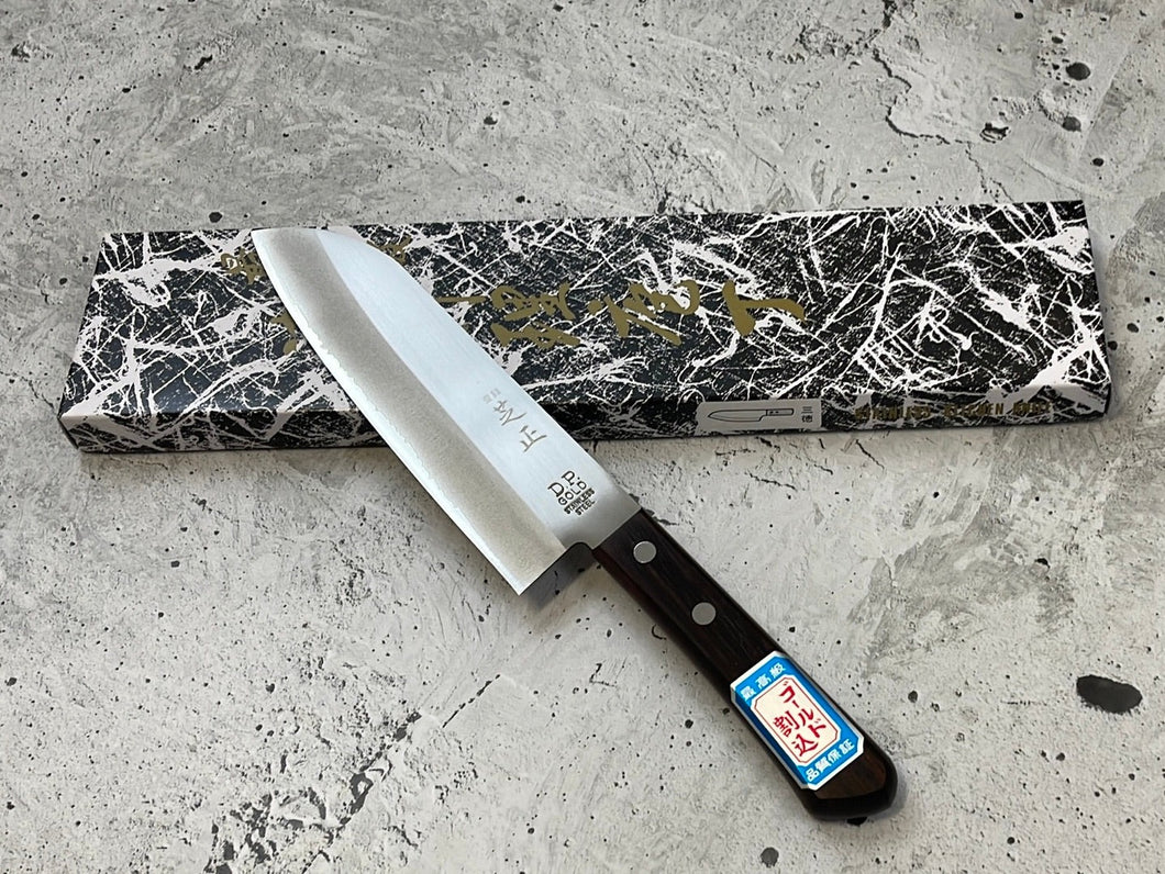 Shibamassa V5 Stainless Santoku Knife 170mm - Made in Japan 🇯🇵
