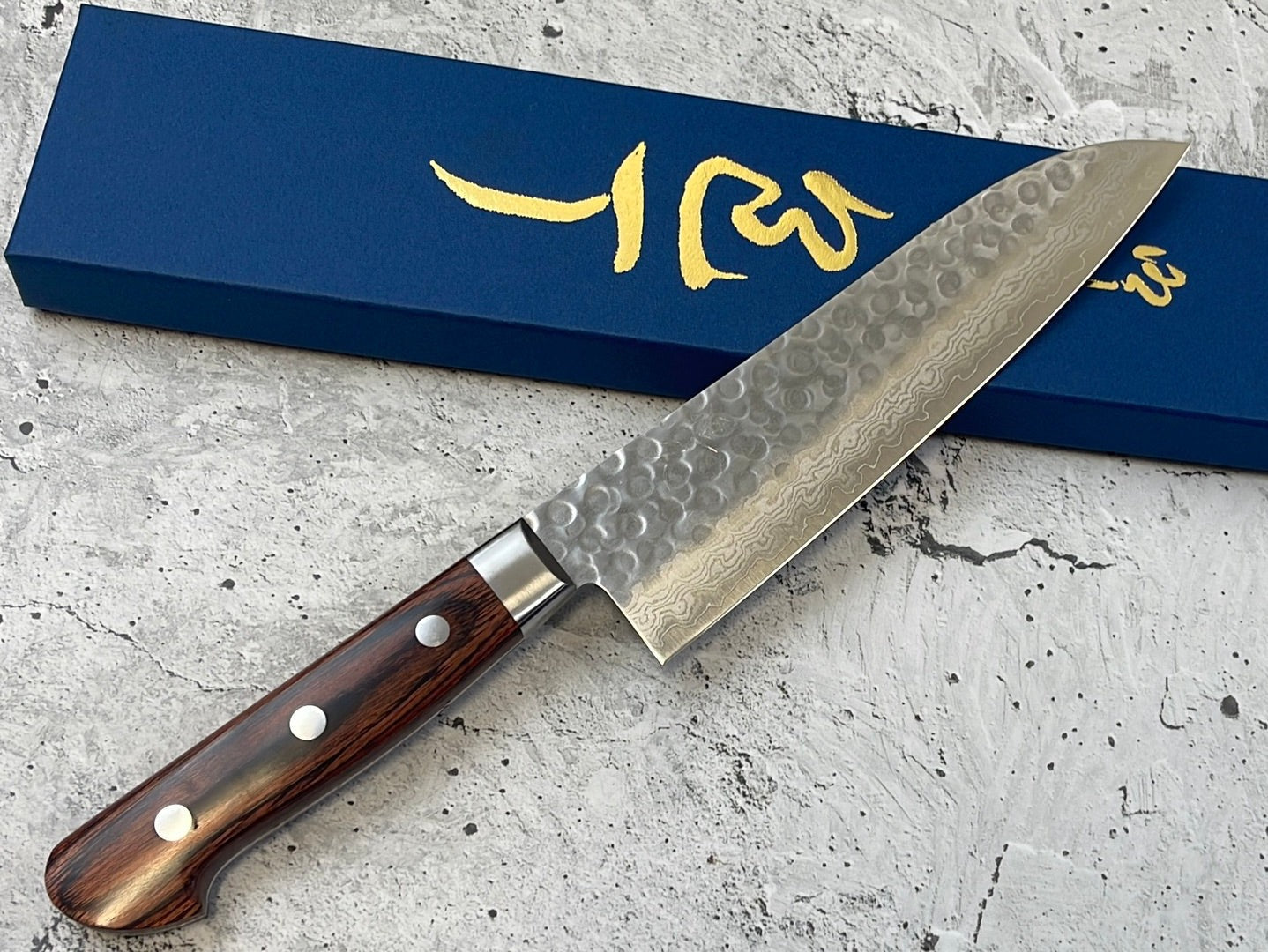 Tsunehisa VG10 Santoku 180mm Brown Pakka Handle Made in Japan 🇯🇵