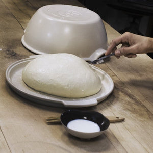 Emile Henry Round Bread Baker Linen