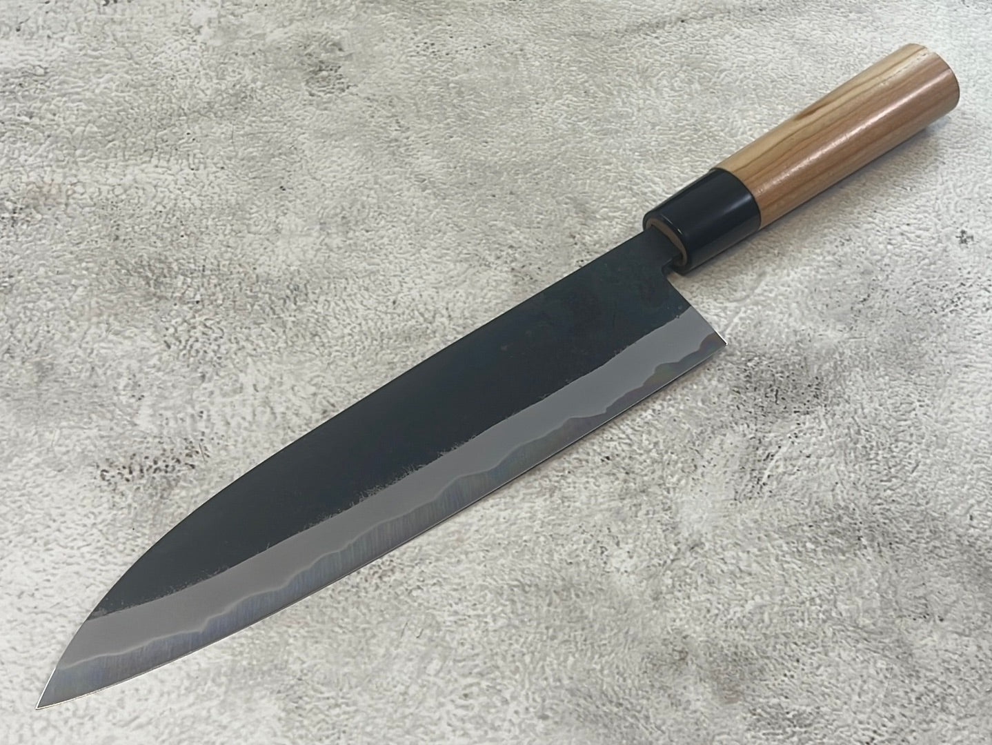 Hinokuni Shirogami #1 Gyuto Knife 210mm Cherry Wood Handle - Made in Japan 🇯🇵