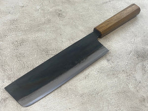 Tsukasa Shiro Kuro 180mm Nakiri - Shirogami Steel - Oak Octagnon Handle