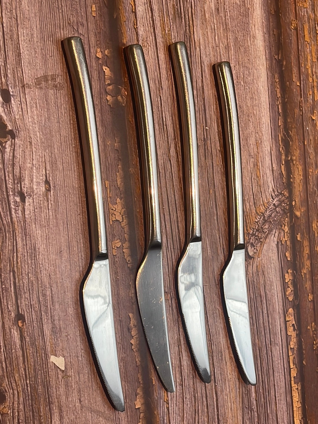 Vintage J. A. Henckles Cutlery Steak knife Set 4x  Stainless Steel Made in Germany 🇩🇪