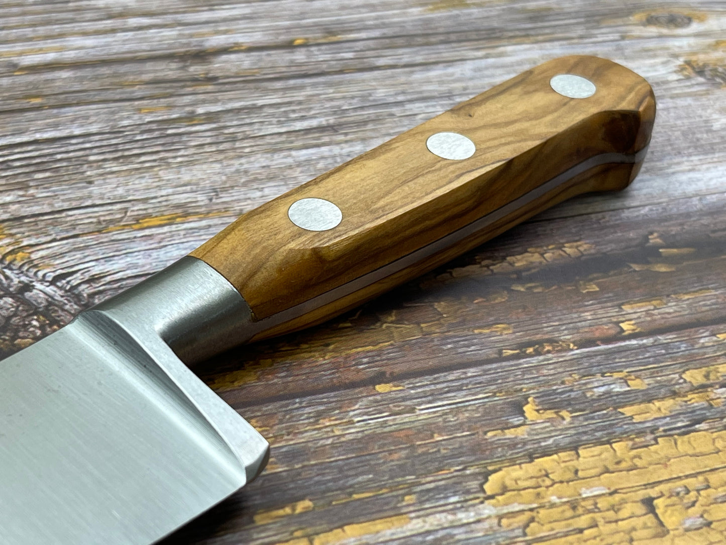 K Sabatier Chef Knife 200mm - CARBON STEEL - OLIVE WOOD HANDLE